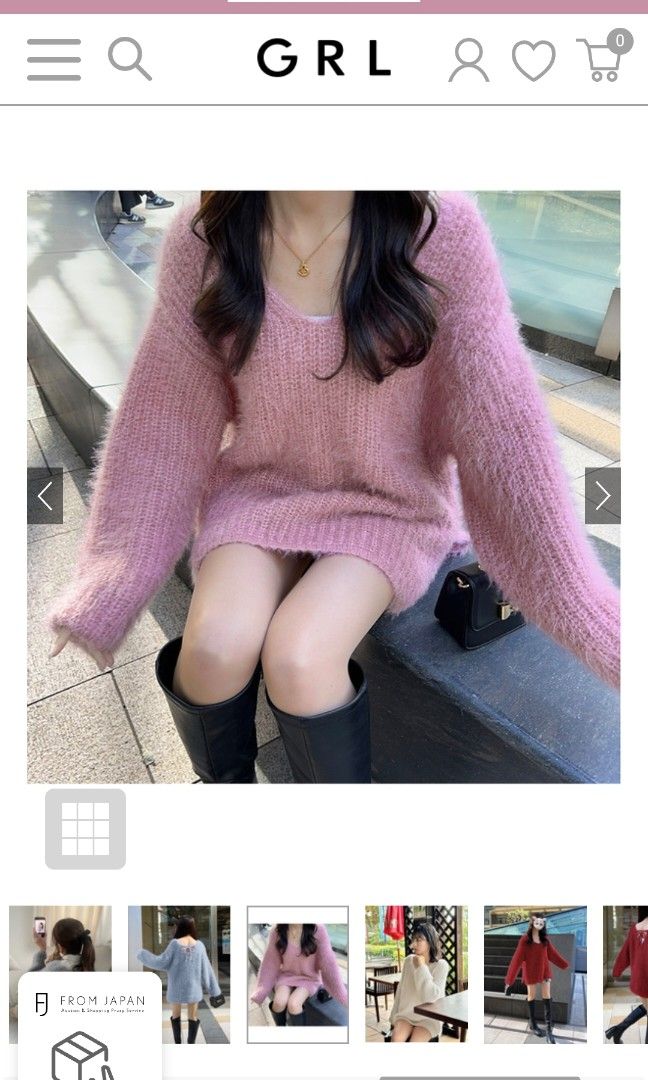 GRL 蝴蝶結毛衣 （分類：長袖衫）位於 Hong Kong。 由 heyyo129 提交（商品編號 1422067822，圖片 3）。簡介： 全新，無著過，未剪牌，GRL 品牌毛衣，酒紅色，背後有蝴蝶結設計。寬鬆版型，適合多種穿搭風格。柔軟毛絨材質，保暖舒適。適合秋冬季節穿著。圖片展示了不同穿搭風格，可供參考。。