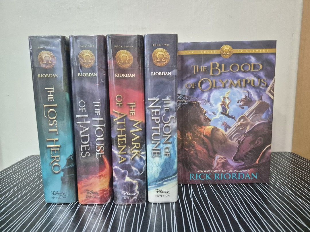 Heroes of Olympus Hardbound Boxset (Category: Storybooks) located in Cainta. Submitted by gerlaystreasures (Listing ID 1422080611, Image 3). Description: Horoes Of Olympus Hardbound boxset With dust Jacket Very well stored and kept RFS: Fund sourcing and to free-up space - Complete Heroes of Olympus box set - Includes all 5 books: - "The Lost Hero" - "The Son of Neptune" - "The Mark of Athena" - "The House of Hades" - "The Blood of Olympus" - By 