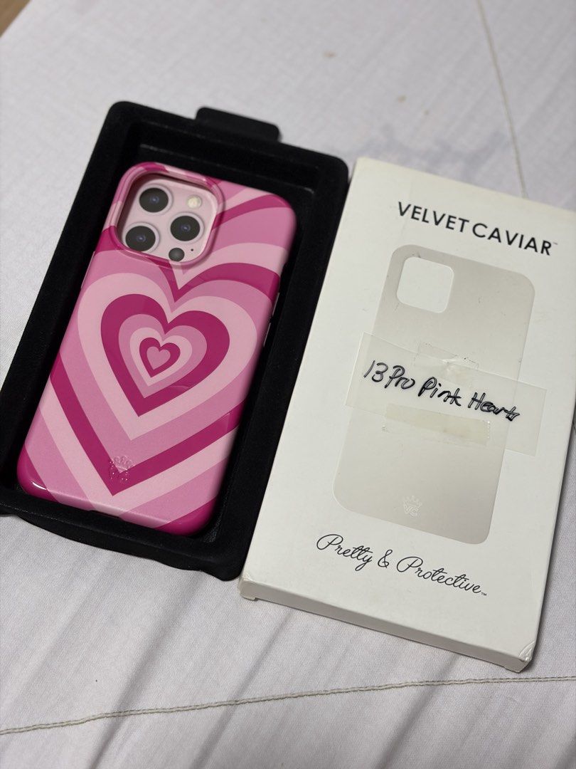 Iphone 13 pro Velvet Caviar Pink Hearts (Category: Cases & Sleeves) located in Quezon City. Submitted by ginalegs (Listing ID 1421997677, Image 1). Description: .