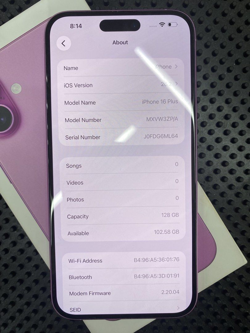 Iphone 16 Plus (Category: iPhone 16 Series) located in Baguio. Submitted by alexamae0151867 (Listing ID 1422030226, Image 2). Description: Iphone 16 Plus 128GB STORAGE 96% Battery Health | 259 Cycle Counts Under Apple Warranty until June 2026 and same serial box Freebies Included For Sell or For Swap (Top-up depends on unit) 98% Smooth No Repairs 100% Original Parts NTC Approved .