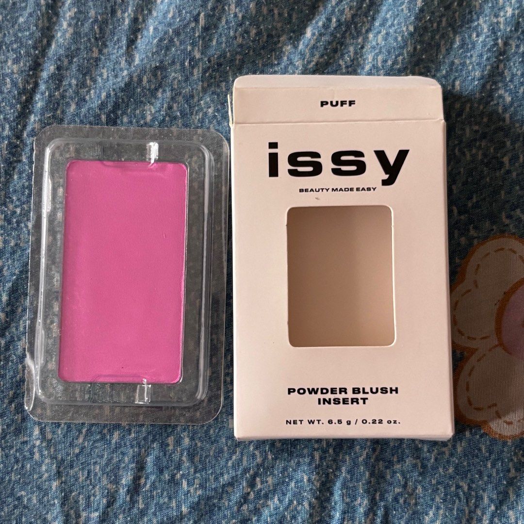Issy Powder Blush Shade Puff (Category: Makeup) located in Quezon City. Submitted by ddeonz (Listing ID 1421957048, Image 2). Description: New and never used. Extra only.