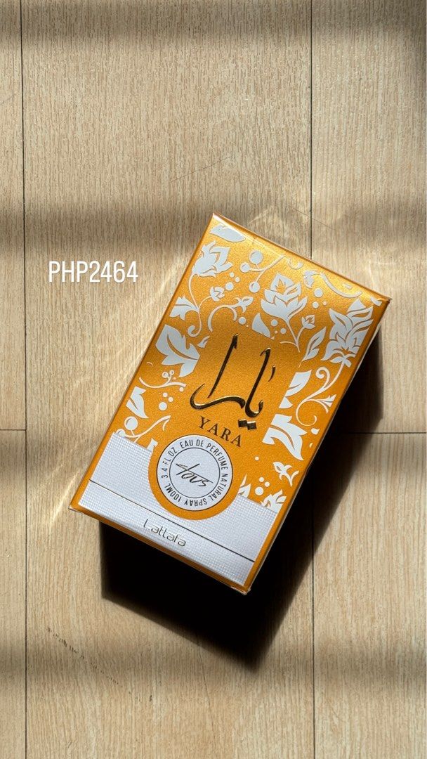 Lattafa Yara TOUS Eau de Parfum Spray 100ml (Category: Fragrance & Deodorants) located in Santa Rosa. Submitted by danseljq (Listing ID 1421954228, Image 1). Description: - Lattafa Yara Eau de Parfum - 100ml spray bottle - Elegant gold and white box design - Eau de Parfum - Natural spray.