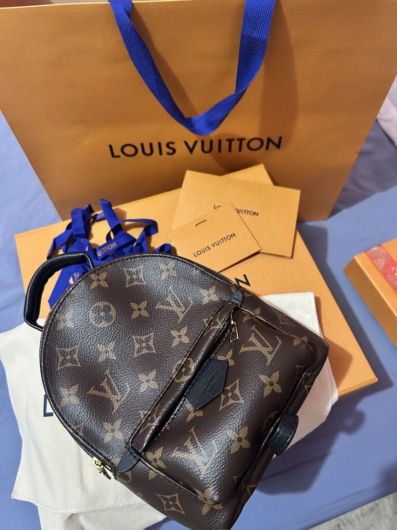 Louis Vuitton Mini Palm Springs Backpack (Category: Luxury Bags & Wallets) located in Las Pinas. Submitted by mooi.ph__ (Listing ID 1421960107, Image 2). Description: Complete inclusions With receipt bought in Japan 2024 Microchipped .
