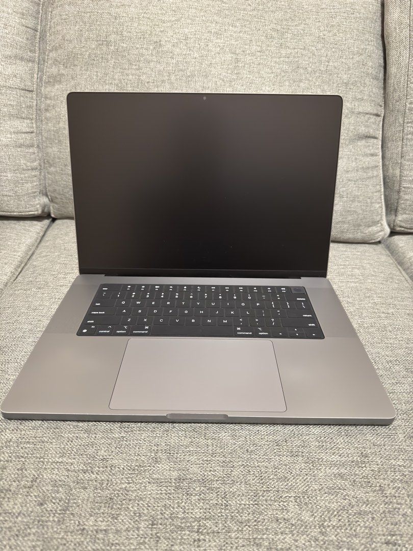 MacBook Pro 16” M1 Pro – 16GB RAM 512GB SSD (Category: Laptops & Notebooks) located in Cainta. Submitted by dj_tom (Listing ID 1422048549, Image 1). Description: FOR SALE MacBook Pro 16” M1 Pro – 16GB RAM / 512GB SSD • Purchased: July 2022 • Cycle Count: 28 • Battery Health: 100% • Color: Space Gray • macOS Tahoe 26.3 • With matte screen protector P54,999 FIXED PRICE!! Applications Installed: • Serato DJ Pro Suite 3.2.2 • Final Cut Pro 11.1.1 • M
