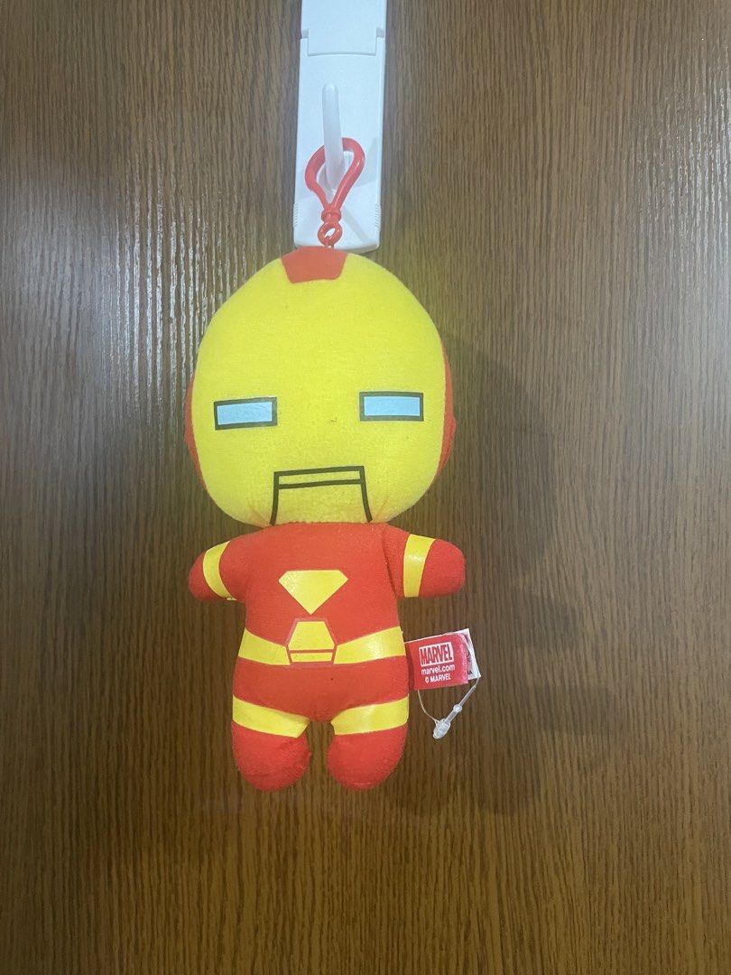 Marvel Iron Man Plush Toy (Category: Plushies & Soft Toys) located in Manila. Submitted by misyeli (Listing ID 1421980791, Image 1). Description: - Adorable Iron Man plush toy - Iconic red and yellow suit design - Includes a keychain clip - Comes with Marvel tag - Perfect for Marvel fans and collectors.