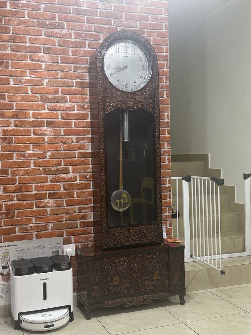 Moathe Moathe Grandfather Clock/ Jam Dinding Klasik/ Classic Wall Clock ...