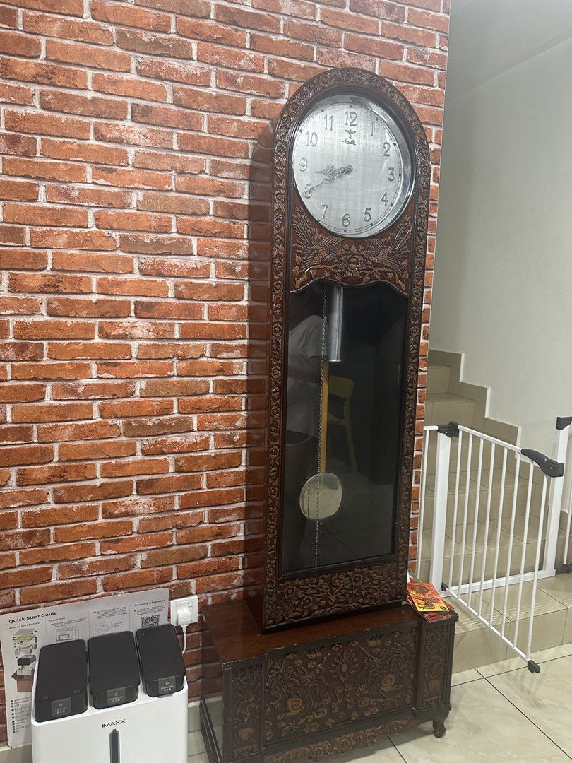 Moathe Moathe Grandfather Clock/ Jam Dinding Klasik/ Classic Wall Clock ...