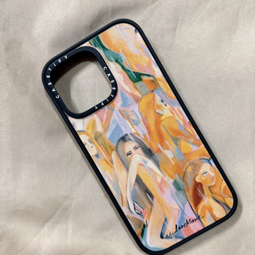 Original Casetify Love Marie Reflections for Iphone 16 Pro Max Case (Category: Cases & Sleeves) located in Antipolo. Submitted by bern.clo (Listing ID 1422008572, Image 1). Description: • original • matte black case • no box included • 9/10 condition • impact base.