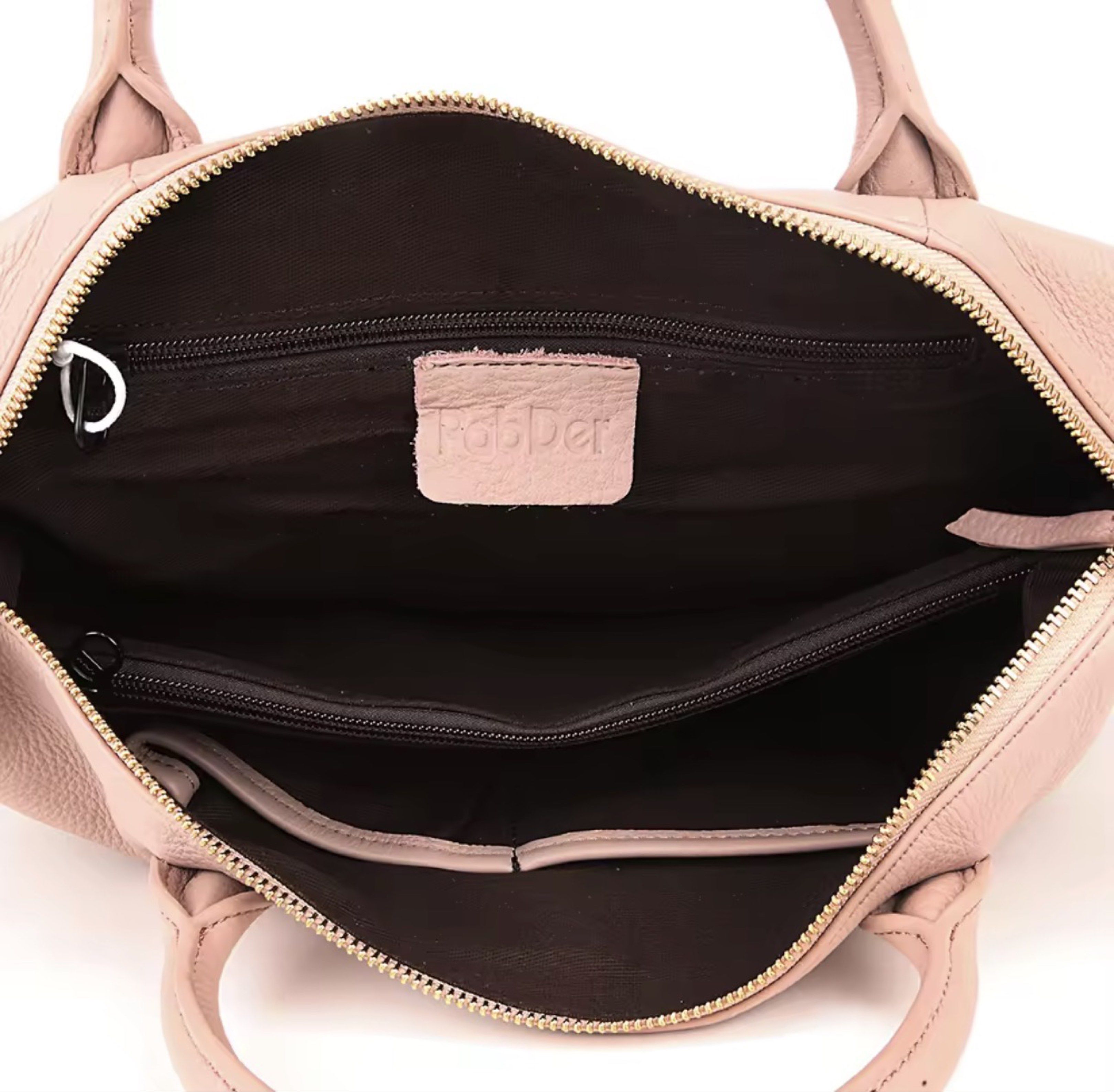 Pab Der Genuine Leather Handbag w/sling (Category: Shoulder Bags) located in Muntinlupa City. Submitted by skylane008 (Listing ID 1421916274, Image 2). Description: - Blush pink Pabder handbag - Structured design - Top handle and detachable shoulder strap - Gold-tone zipper and hardware - Genuine soft leather - Classic and elegant style - Perfect for everyday use - Used once only -in pristine condition -no flaws - free shipping for sure buyer.