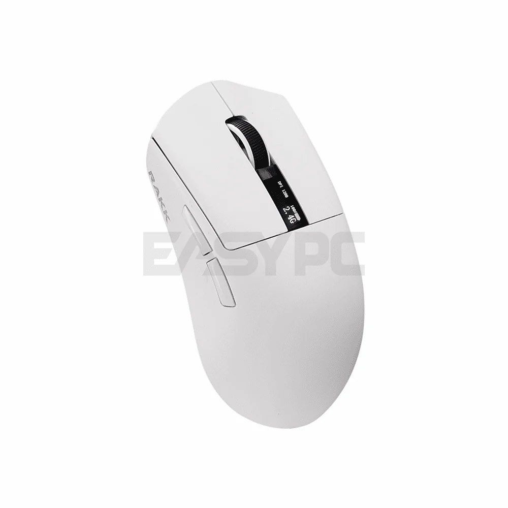RAKK Tanaw 4K Wireless Gaming Mouse White (Category: Mouse & Mousepads) located in Manila. Submitted by _yang2x (Listing ID 1421975846, Image 3). Description: - bought last year for 1,895 - super smooth pa ng sensor buttons at wheel - issue lang is inconsistent ung battery might need replacement, works perfectly fine if wired .