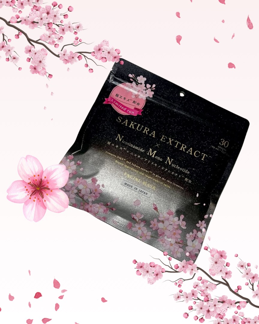 Sakura Extract NMN Supplement Sheets 30 Sachets – Nicotinamide ...