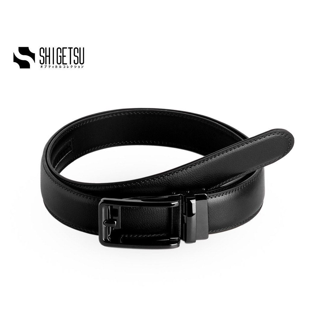 Shigetsu Kobe Leather Belt - Black (ONCE USED) (Category: Belts) located in Bulacan. Submitted by camsrys (Listing ID 1422014022, Image 1). Description: - Brand: Shigetsu - Material: Black leather - Design: Sleek and modern - Buckle: Unique style - Condition: Unworn - Includes: Original box.