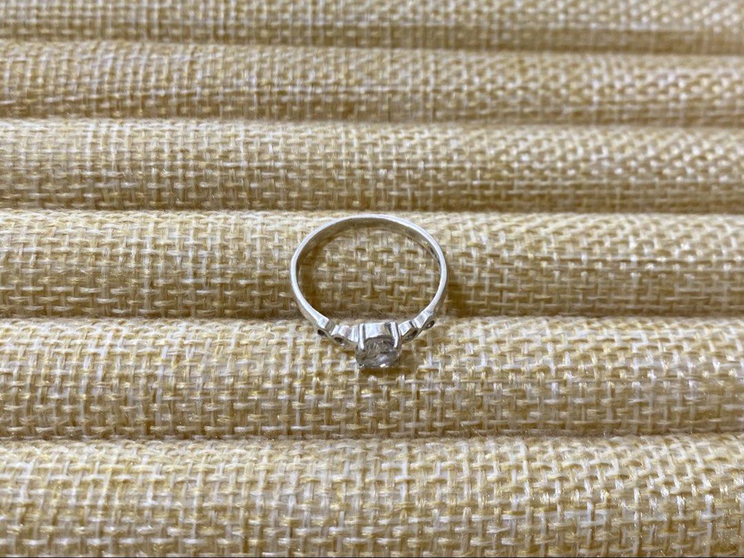 Solitaire Infinity engagement or promise ring | S925 (Category: Rings) located in Solano. Submitted by silvershineph (Listing ID 1421951773, Image 3). Description: ✧ Product / Item Name: Solitaire Infinity engagement or promise ring ✧ Description: A solitaire setting featuring a single large, round-cut center stone. The band is accented with delicate infinity symbols flanking the center stone, symbolizing eternal love and commitment. ✧ Size: 6.5 