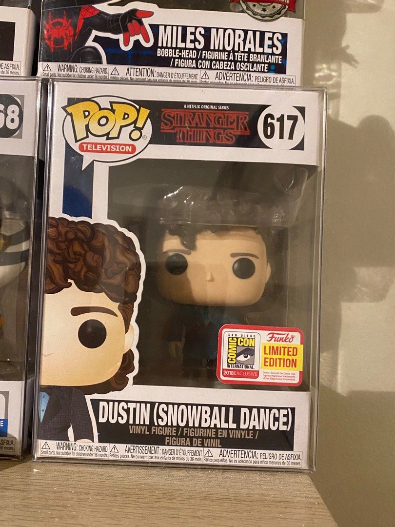 Stranger Things SDCC Dustin Snowball Funko (Category: Designer & Blind Box Toys) located in Quezon City. Submitted by maxvintage (Listing ID 1422054172, Image 1). Description: Snowball Dance Dustin Funko SDCC Release In Protector since Day 01 Box Condi to be sent for peace of mind PM to negotiate 📩.