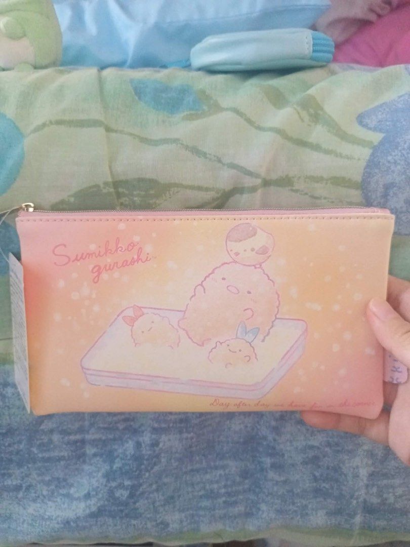 Sumikko Gurashi Leather Pouch Bag Organizer (Category: Wallets & Card holders) located in Makati City. Submitted by zenzeth7 (Listing ID 1422074984, Image 2). Description: brand new with paper tag with divider inside different back to back designs in one pouch meetups within makati or jnt/lalamove delivery avail.