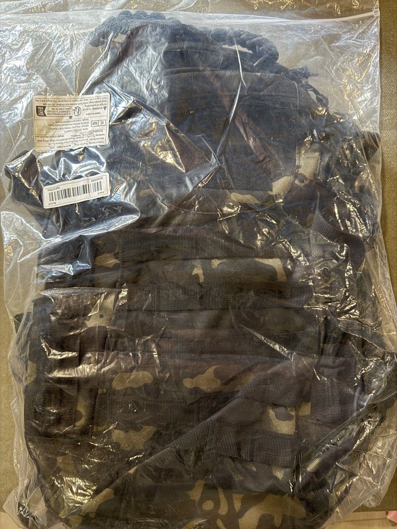 Tactical Backpack Black CP Camo (Category: Backpacks) located in Quezon City. Submitted by ronsatch (Listing ID 1421941798, Image 3). Description: - Black CP camouflage tactical backpack - Durable construction - Multiple compartments for storage - MOLLE webbing for attaching extra pouches - Padded shoulder straps for comfort - Breathable mesh back panel - Top handle for carrying - Ideal for outdoor activities and everyday use - Comes in a plastic