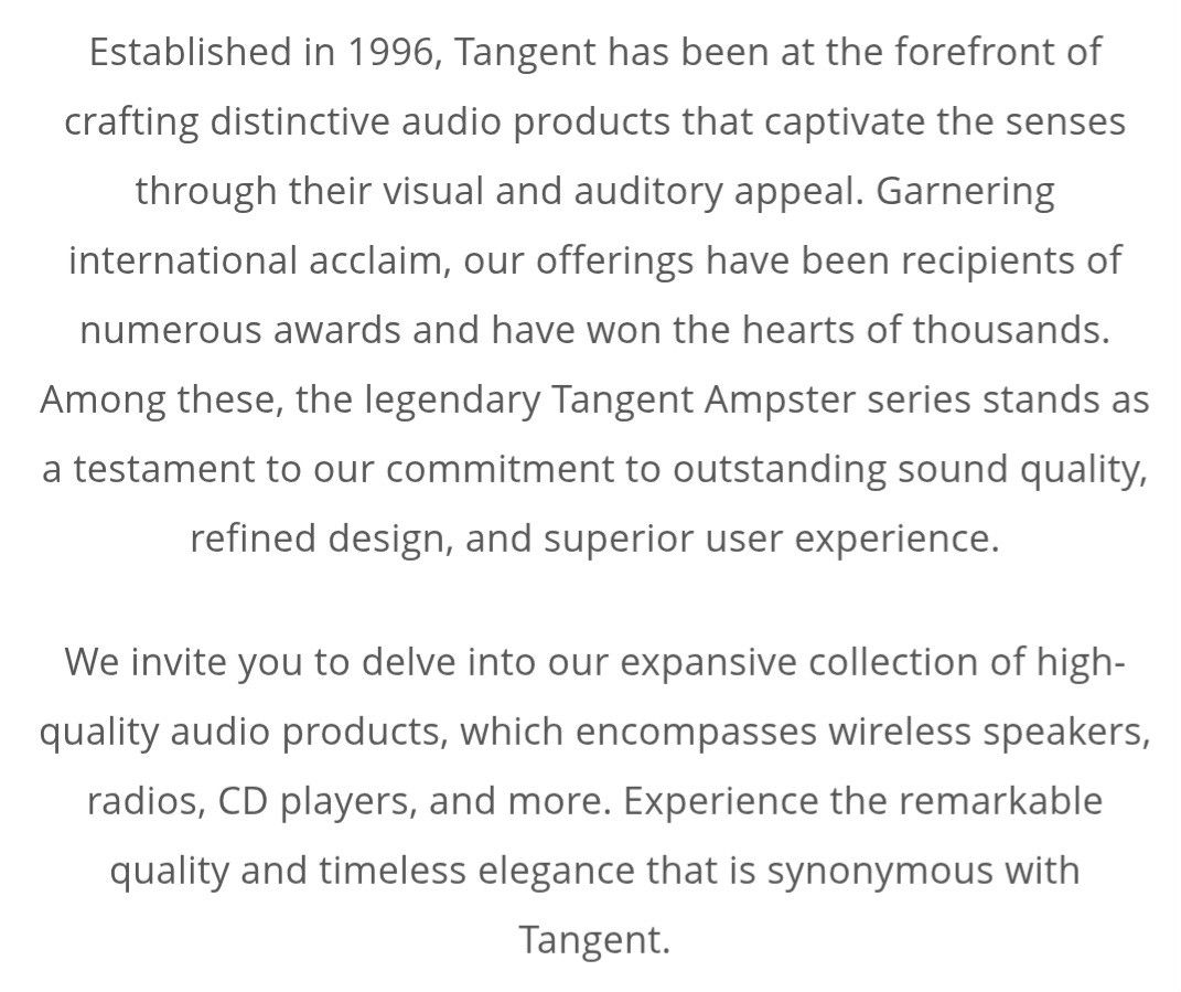 Tangent EVO E24 centre Speaker478739129645158400
