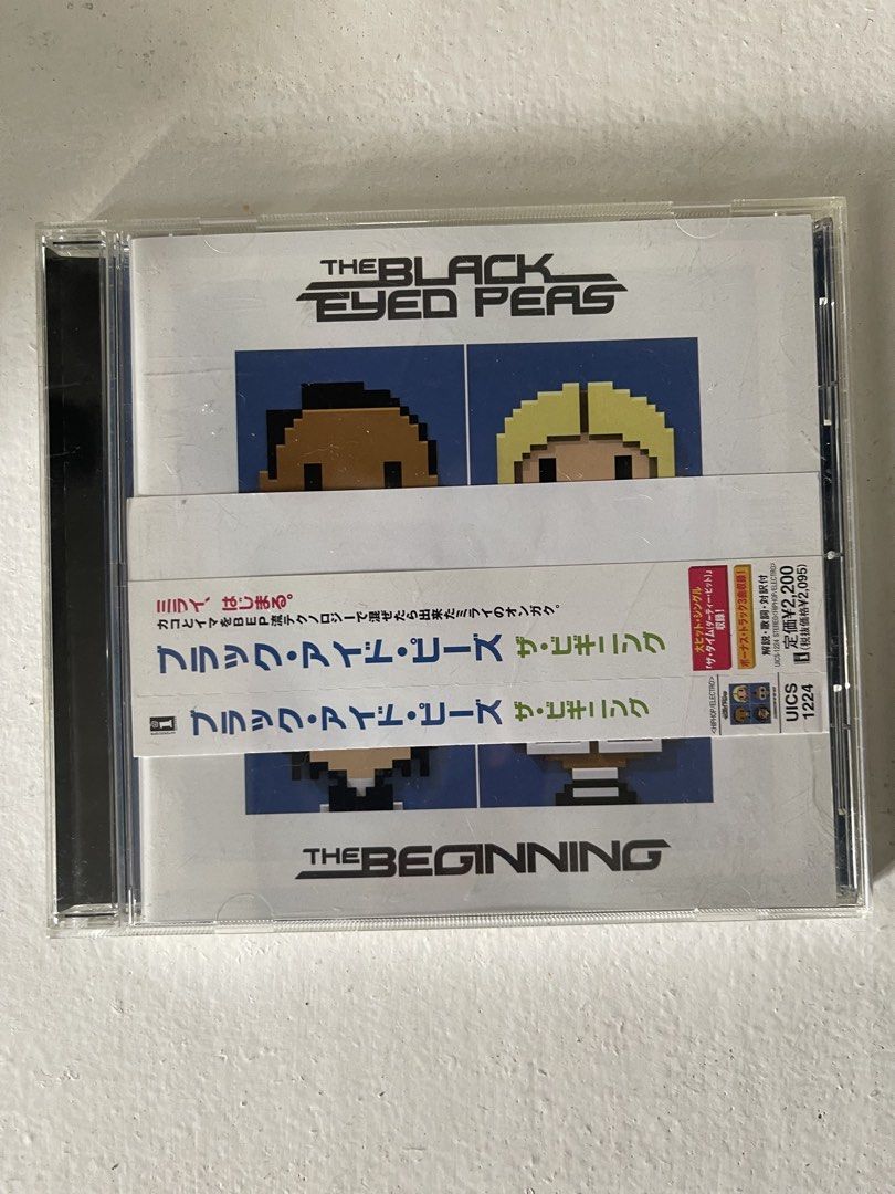 The Black Eyed Peas - The Beginning CD (Category: CDs & DVDs) located in Pasig City. Submitted by vr1998 (Listing ID 1421953672, Image 1). Description: - Original "The Beginning" CD by The Black Eyed Peas. - Features popular tracks: "The Time (Dirty Bit)", "Just Can't Get Enough", and more. - Comes in its original jewel case. - Includes bonus tracks. - Back of case features tracklist and globe design..