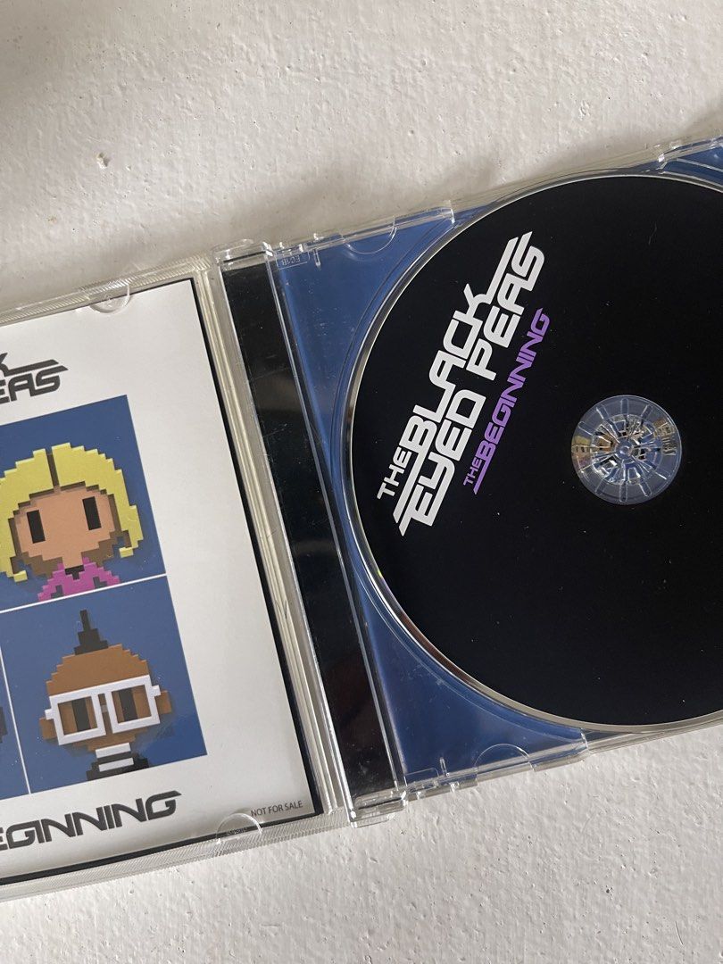 The Black Eyed Peas - The Beginning CD (Category: CDs & DVDs) located in Pasig City. Submitted by vr1998 (Listing ID 1421953672, Image 2). Description: - Original "The Beginning" CD by The Black Eyed Peas. - Features popular tracks: "The Time (Dirty Bit)", "Just Can't Get Enough", and more. - Comes in its original jewel case. - Includes bonus tracks. - Back of case features tracklist and globe design..