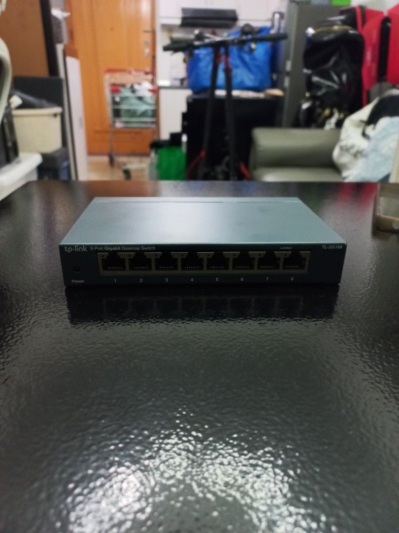 TP-Link 8-Port Gigabit Desktop Switch TL-SG108 (Category: Networking) located in Makati City. Submitted by zencrystal-3de6cc (Listing ID 1422070567, Image 1). Description: - TP-Link TL-SG108 8-Port Gigabit Desktop Switch - 8 Gigabit Ethernet ports for fast network connections - Sleek gray design - Includes power adapter - Easy to set up and use.