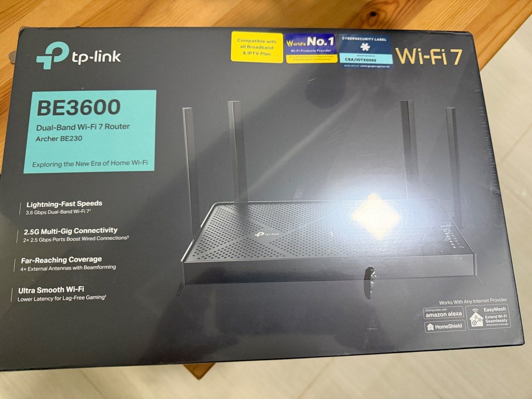 TP-Link BE3600 Dual-Band Wi-Fi 7 Router, Computers & Tech, Parts ...