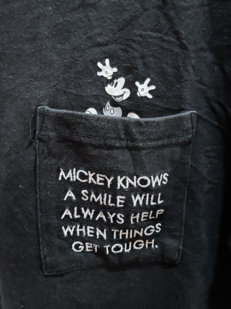 Uniqlo UT Disney Mickey Mouse Pocket Tee (Category: Tshirts & Polo Shirts ) located in Cainta. Submitted by hersheys17 (Listing ID 1422013448, Image 3). Description: Color 8/10.