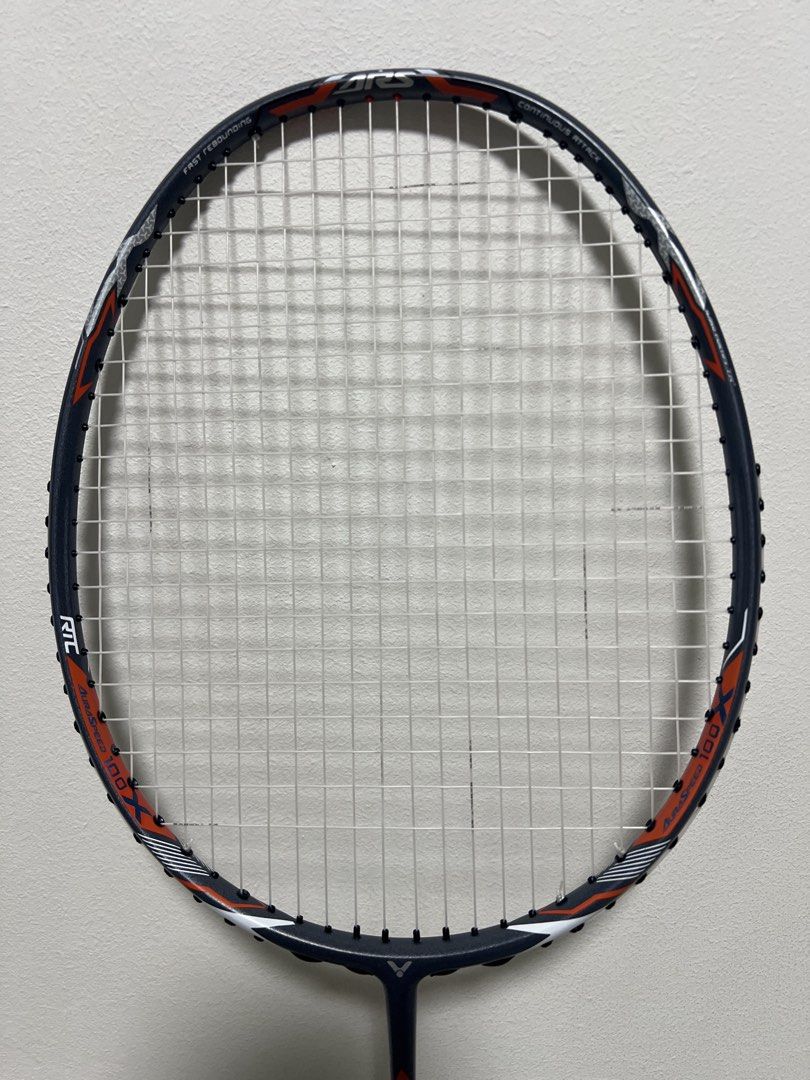Victor Auraspeed 100x Badminton Racket, Sports Equipment, Sports ...