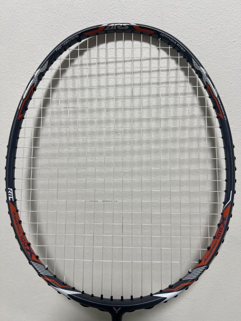 Victor Auraspeed 100x Badminton Racket, Sports Equipment, Sports ...