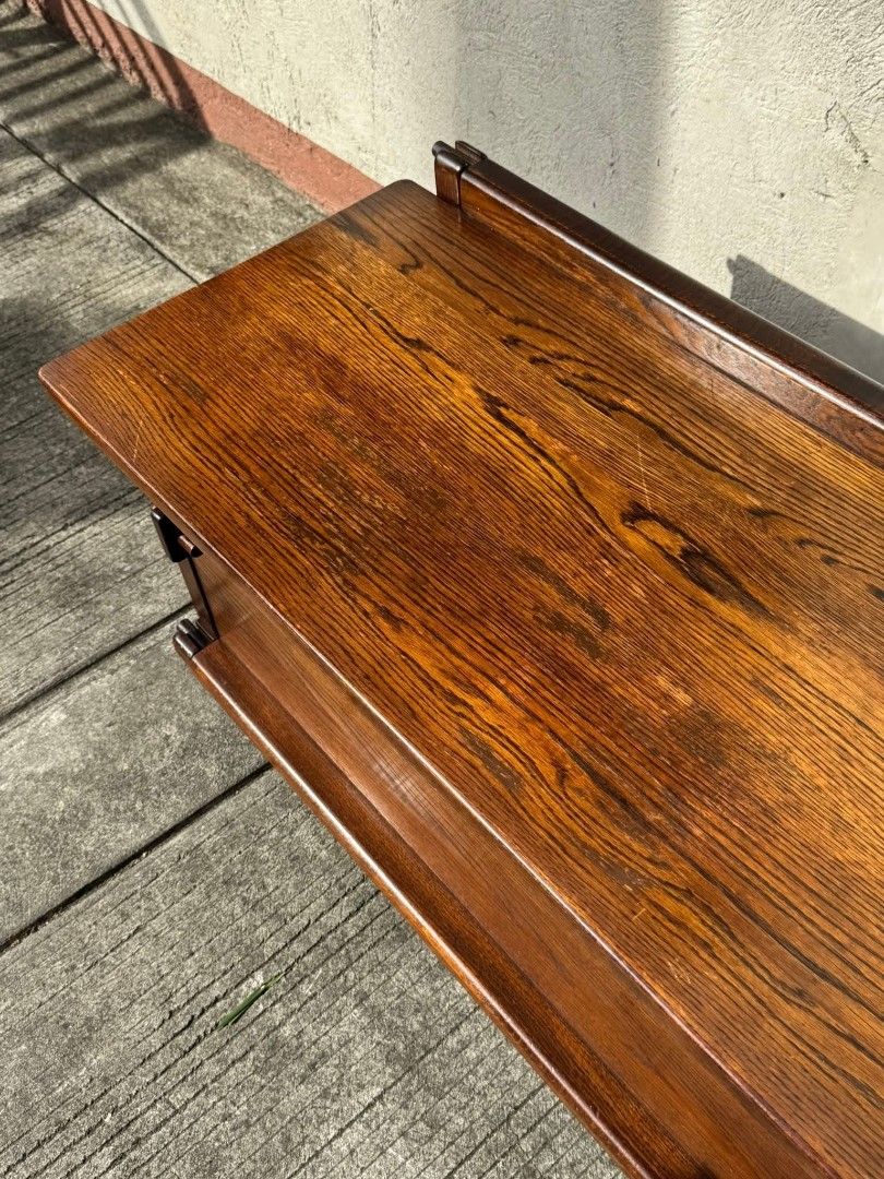 Vintage Wooden Storage Chest Box (Category: Storage Boxes & Baskets) located in Quezon City. Submitted by dannikkishoppe2 (Listing ID 1422008787, Image 3). Description: Vintage Wooden Storage Chest Box‼️₱9800‼️ Top lifts and the front folds down, super convenient. Great for shoes, linens, tools, random life clutter you don’t want lying around. Top part and frame are solid wood Sides are particleboard This one is quite heavy Used but still in good