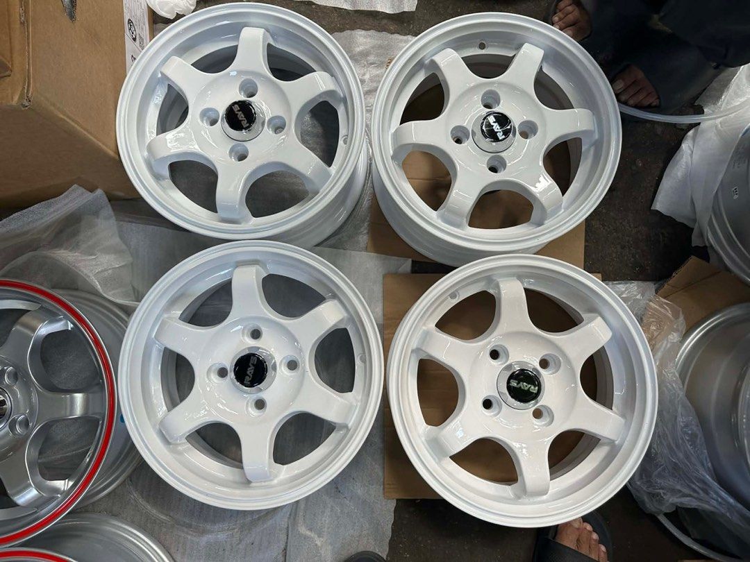 13” TE37 Rays design code 601 White mags 4Holes pcd 100 Bnew (Category: Mags and Tires) located in Quezon City. Submitted by mindanaotyrehaus (Listing ID 1422172637, Image 1). Description: 4pcs. 13” TE37 Rays design code 601 Brandnew Magwheels 4 Holes PCD 100 x5.5 width/ offset 35 Color: White sold as 4pcs for 13,000 pesos mags only * price may change without prior notice *txt or call us to check availability * fix price * Cash transaction/ GCash