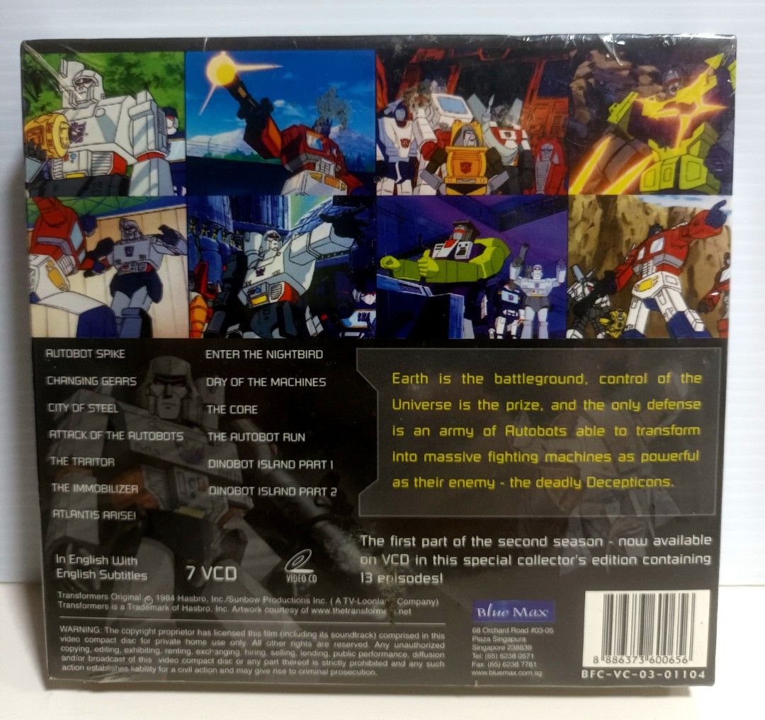 ️ [VCD BOXSET] The Original Transformers Season 2 Part 1, Hobbies ...