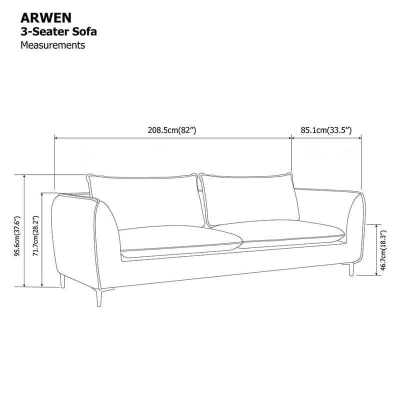 Arwen 3-Seater Sofa - Tully Beige (Category: Sofas) located in Manila. Submitted by ellebarbacion (Listing ID 1422168398, Image 2). Description: Its too big for my new place.