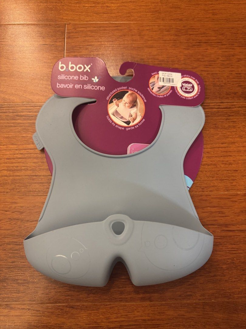 B BOX silicone bib (Category: Weaning & Toddler Feeding) located in Quezon City. Submitted by lrski (Listing ID 1422174659, Image 1). Description: Original price: 799.