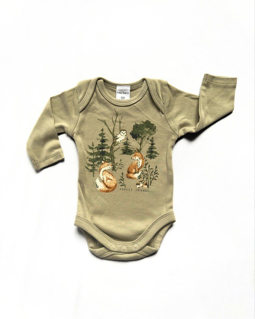 Baby Barry Long Sleeve Bodysuits (Category: Babies & Kids Fashion) located in Pasig City. Submitted by athriftrack (Listing ID 1422191444, Image 3). Description: BRANDNEW ITEMS: Newborn Brown Lentil Digger Newborn Blue Dog Car 0-3 Months Sage Woods ₱199 each Get all 3 for ₱579.
