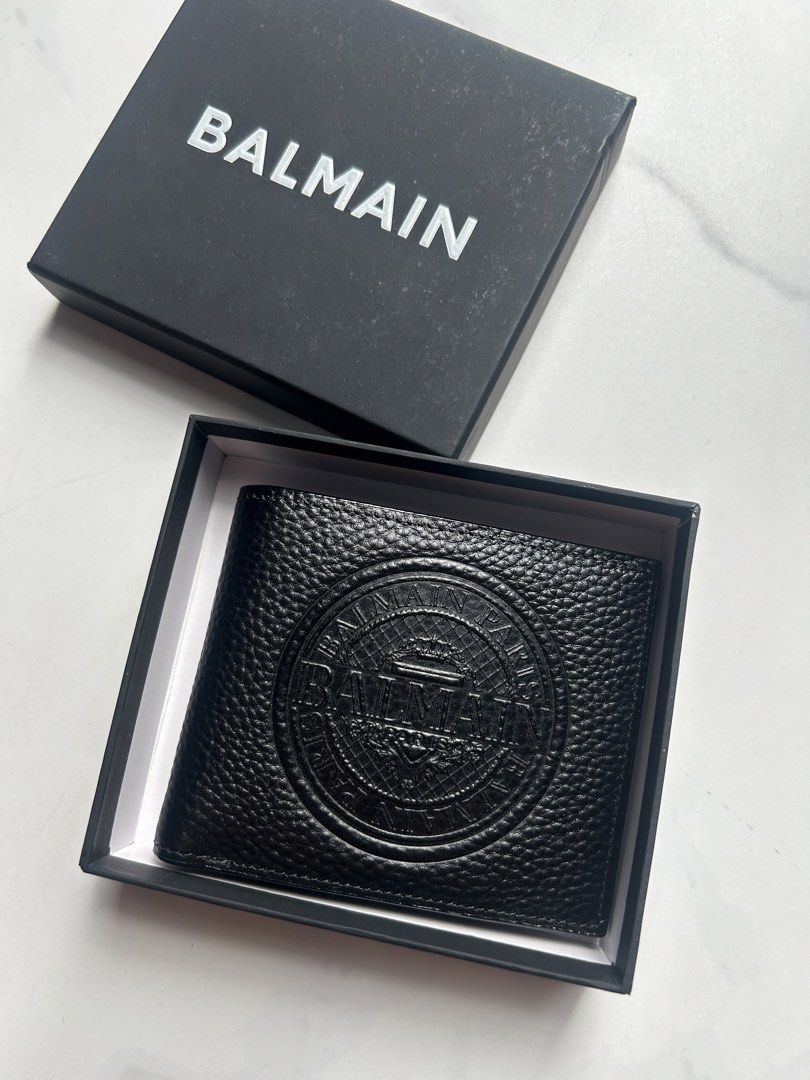 Balmain Black Leather Wallet (Category: Luxury Bags & Wallets) located in Quezon City. Submitted by authenticandluxury_bags (Listing ID 1422221289, Image 1). Description: Box only .