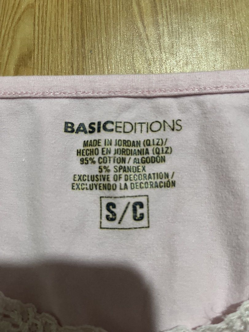 Basic Editions Pink V-Neck T-Shirt (Category: Shirts) located in Manila. Submitted by eleseendeclutter (Listing ID 1422136276, Image 2). Description: 📍paco, manila.