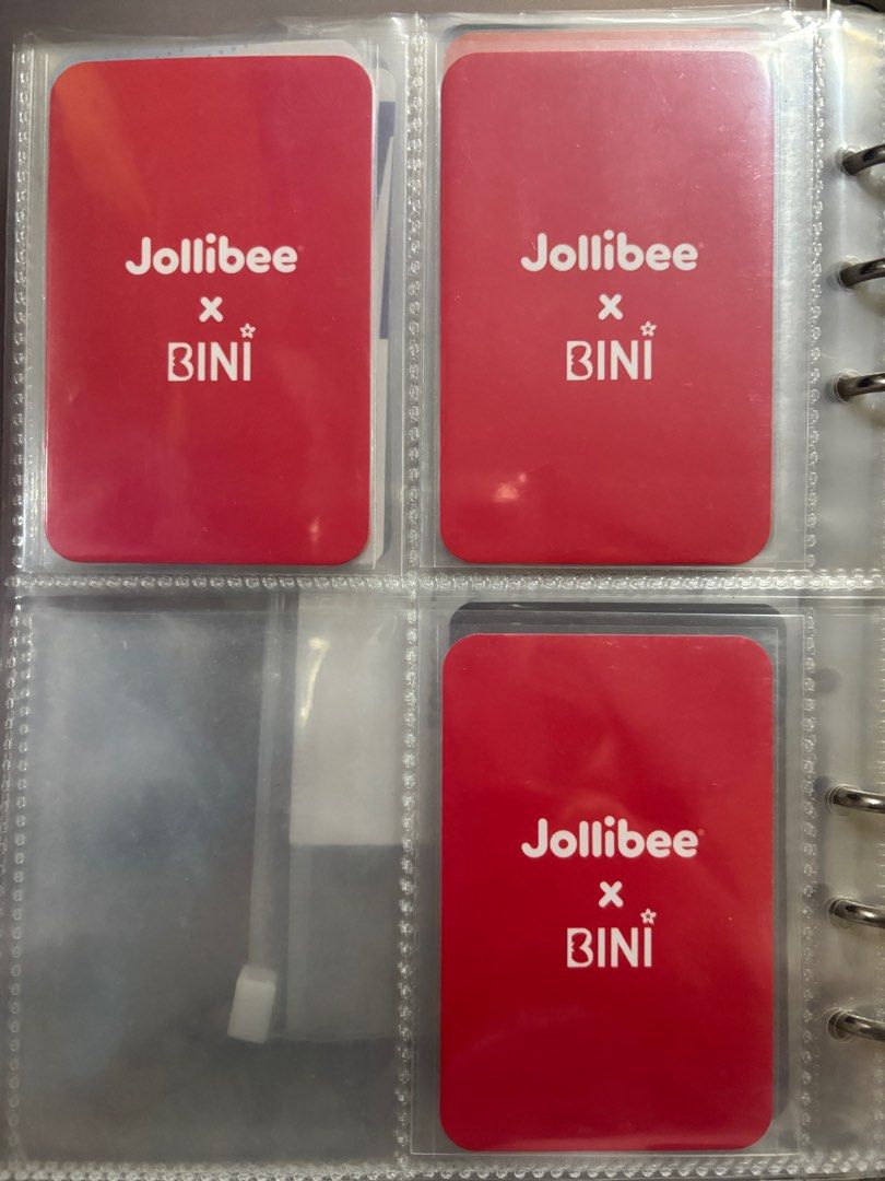 BINI Jollibee Photocards (Category: Raw Singles) located in Pasay City. Submitted by myungjunnahh (Listing ID 1422220047, Image 2). Description: - rfs: decluttering - sf shouldered by the buyer - strictly no cancellation of order, no return, no refund .