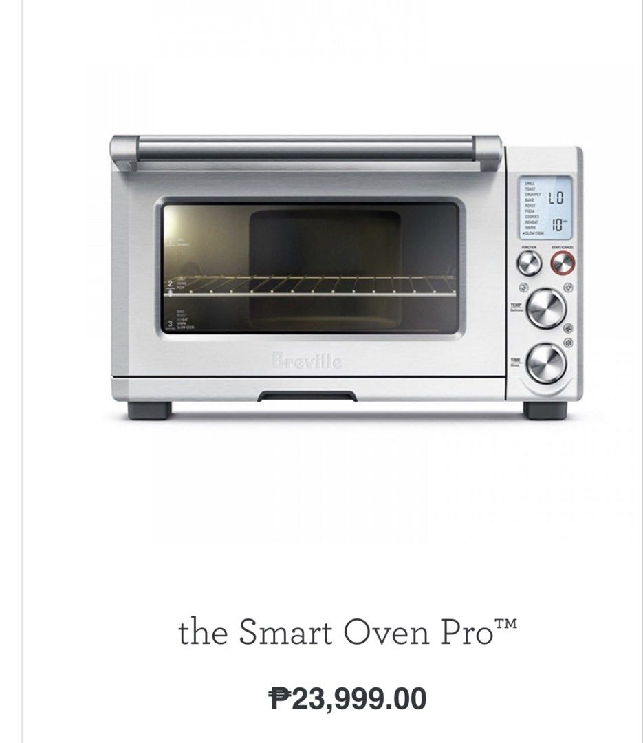 Breville Smart Oven (Category: Ovens & Toasters) located in Quezon City. Submitted by crisgooo (Listing ID 1414776324, Image 1). Description: - Breville Smart Oven - Stainless steel finish - Digital display - Adjustable temperature controls - Includes baking tray - Perfect for baking and small cooking tasks - In good working condition.