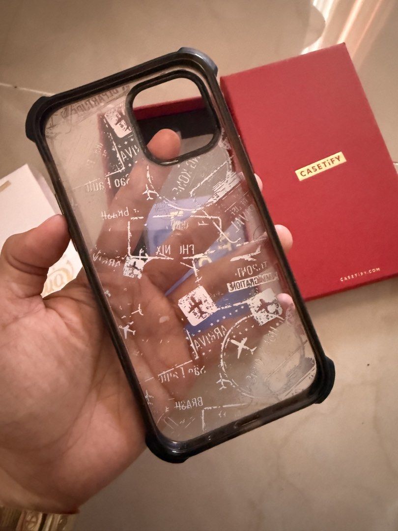 Casetify travel flight iphone 12 pro case (Category: Cases & Sleeves) located in Manila. Submitted by aneajmik (Listing ID 1422136654, Image 3). Description: Good condition Original.