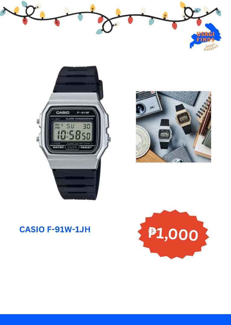 CASIO F-91W-1JH (Category: Luxury Watches) located in Bacoor. Submitted by usagifindss (Listing ID 1422098954, Image 1). Description: .