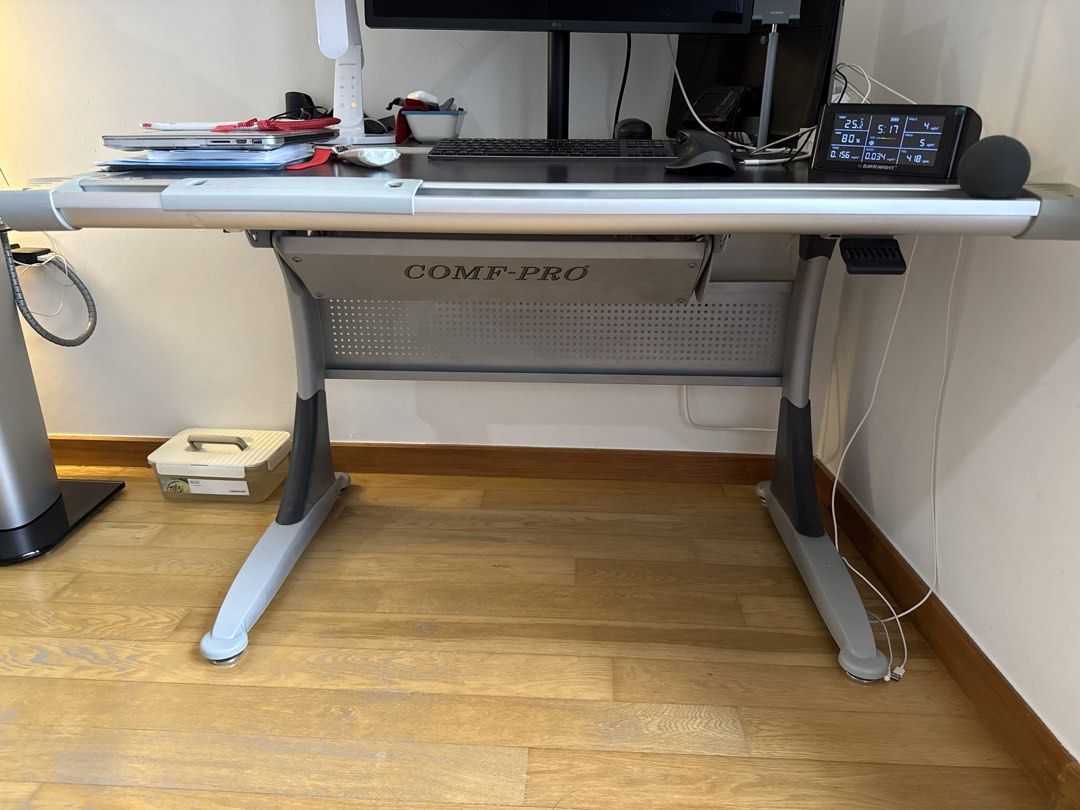 COMF-PRO Ergonomic Adjustable Desk, Furniture & Home Living, Furniture ...