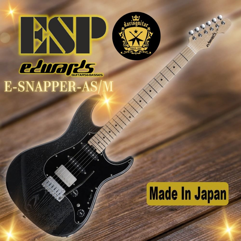 ESP Edwards E-SNAPPER-AS-M Black(Preorder) Electric Guitar Made In ...