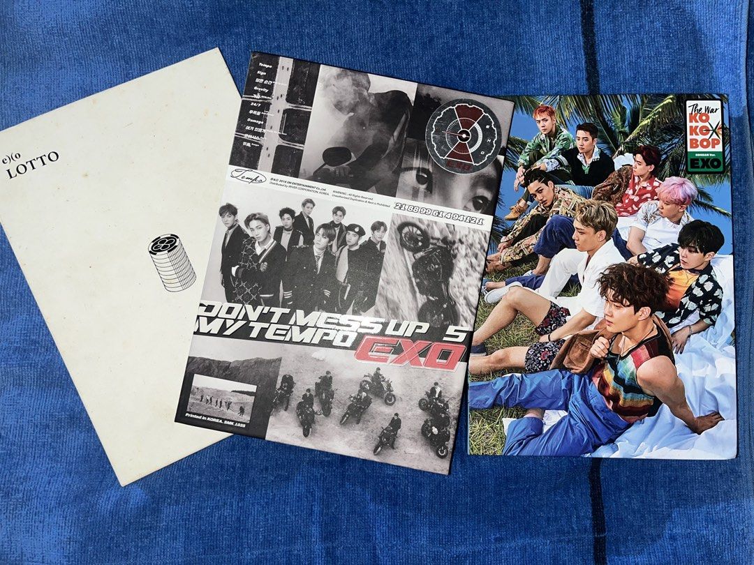 EXO albums (Category: K-Wave Merchandise) located in Manila. Submitted by k4tee (Listing ID 1422163041, Image 1). Description: 4 albums with 3 photobooks (2) chanyeol (1) kai.