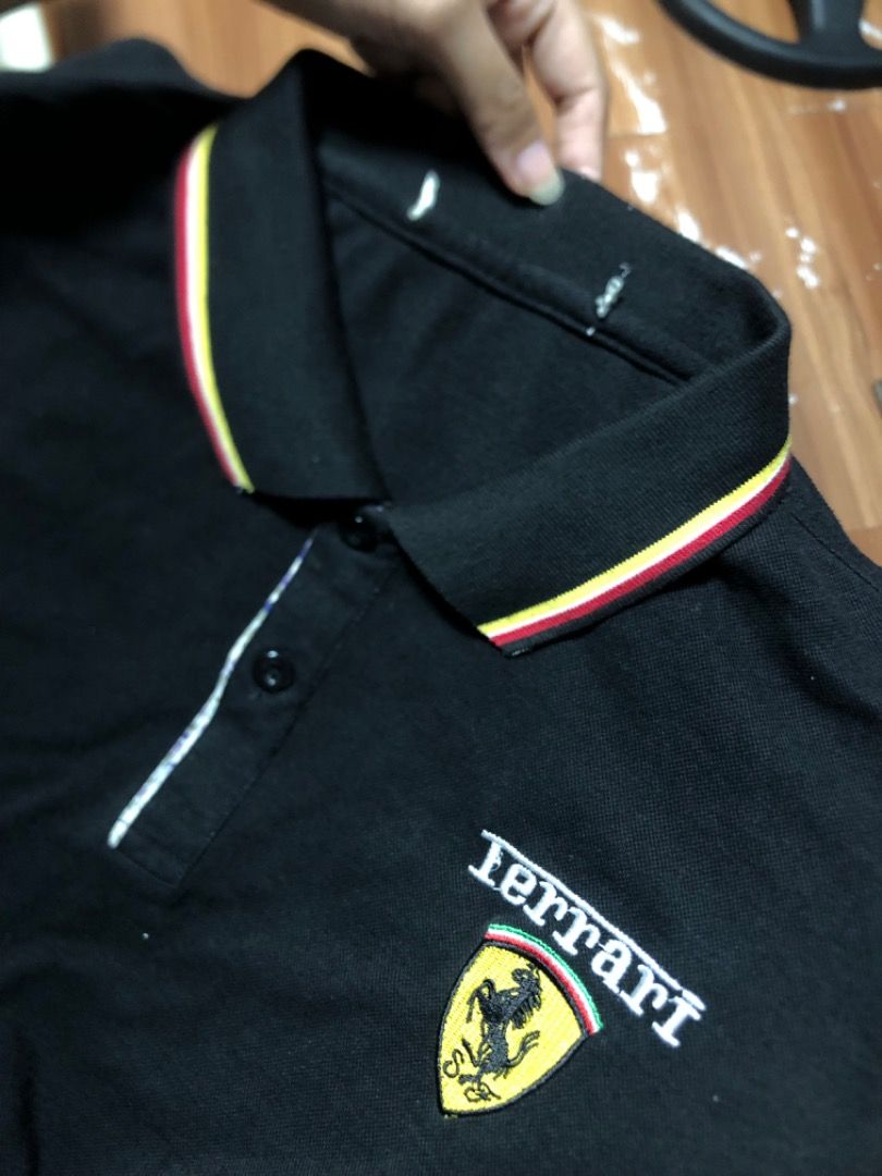 Ferrari F1 Polo Shirt, Men's Fashion, Tops & Sets, Tshirts & Polo ...