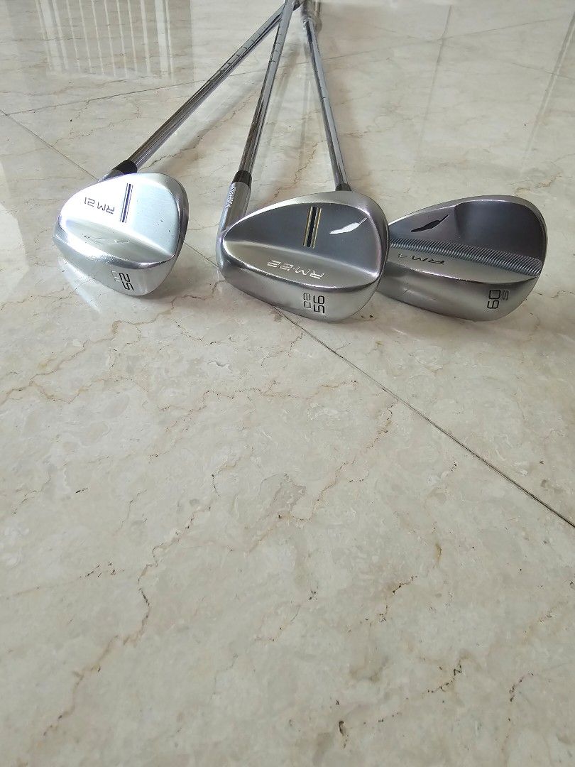 FOURTEEN WEDGE SET-3 PCS. (Category: Golf) located in Muntinlupa City. Submitted by pbs_sang (Listing ID 1422131471, Image 1). Description: SELL BY SET-3 PCS-FOURTEEN WEDGE- LOFT- 52,56,60 SHAFT- NS PRO- ZELOS 8- STIFF FLEX PLEASE CHECK GROOVE CONDITION- STILL WELL BITES. RFS: upgrading..