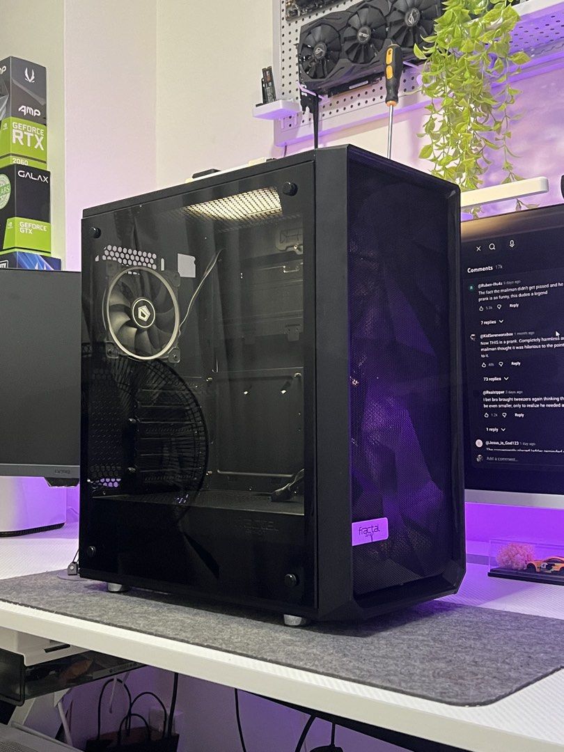 Fractal Design ATX PC Case + RGB Fans (ATX, MATX, ITX), Computers ...