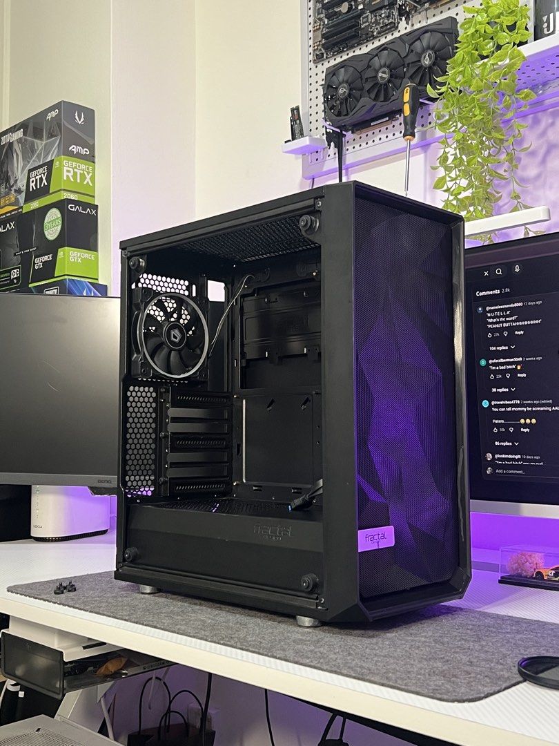 Fractal Design ATX PC Case + RGB Fans (ATX, MATX, ITX), Computers ...