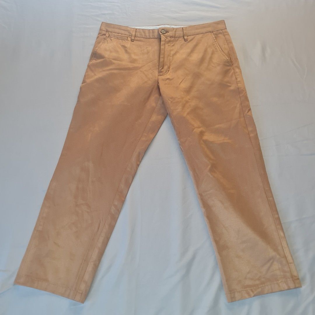 G2000 Man Regular Fit Pants (Category: Trousers) located in Marikina City. Submitted by otitsmobagets (Listing ID 1422136371, Image 1). Description: - G2000 Man pants - Regular fit - Size Waist- 33, Length - 34inchea, Hem - 7.5inches, - Light brown color - Suitable for various occasions - Item in Marikina - MOP - Gcash, MARIBANK, bank transfer - Delivery Fee - c/o buyer.