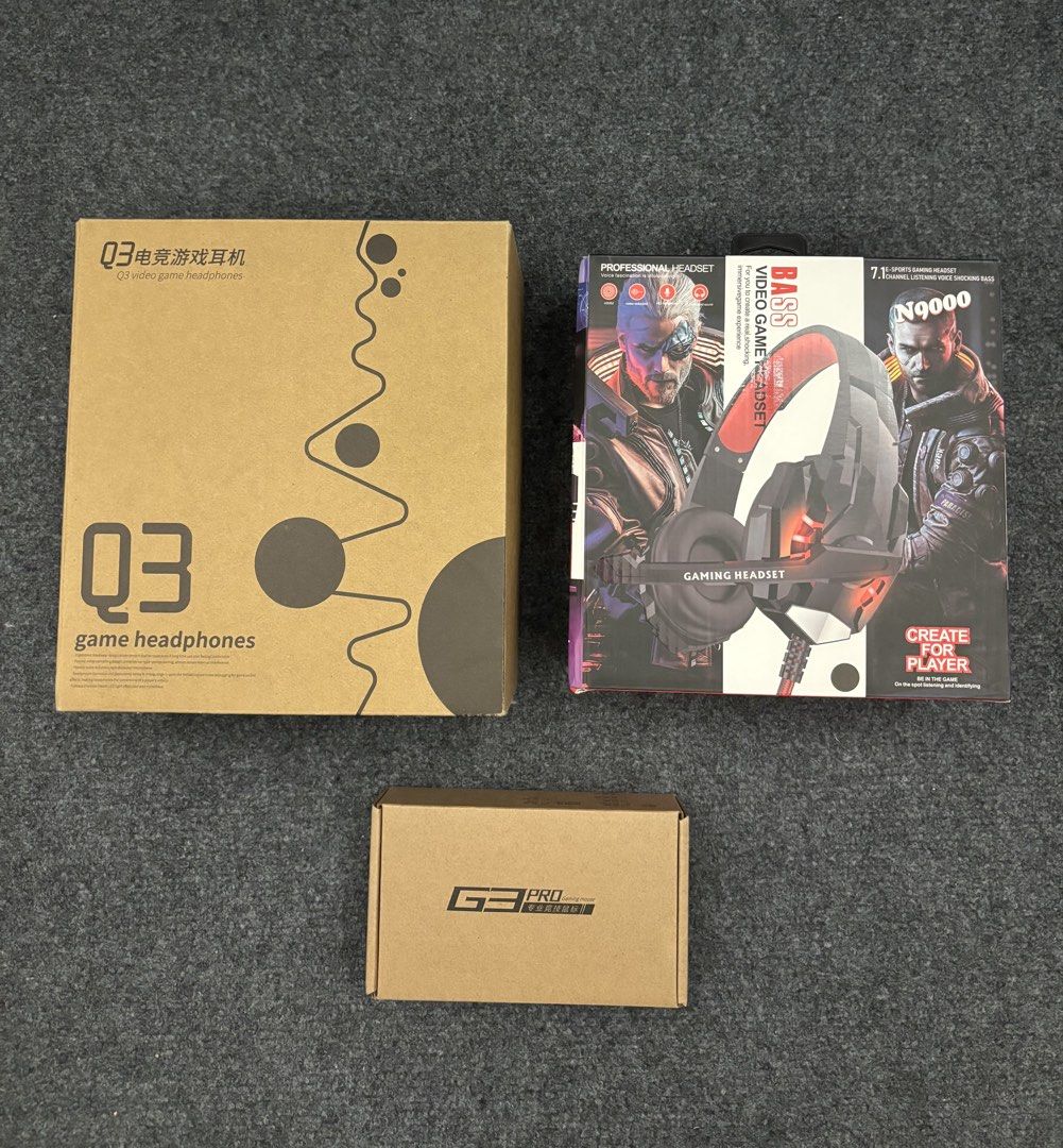 Gaming Headsets and Mouse65561389312641110