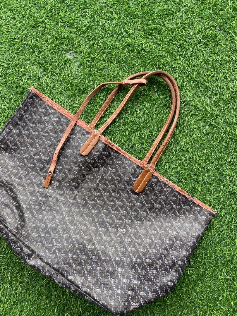 Goyard Honore Tote Bag (Category: Luxury Bags & Wallets) located in Davao. Submitted by payts.wruh (Listing ID 1422154646, Image 2). Description: 🏷️Authentic Goyard Honore tote bag ▫️Features the signature Goyardine canvas ▫️ leather handles and trim ▫️leather tag with the serial number ▫️SAR020146 ☑️ perfect for everyday use. ❗️issue: See photos/ Need repair ❗️missing small wallet 📍davao city PM IF INTERESTED💌.